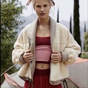 NWOT Free people reversible fleece jacket